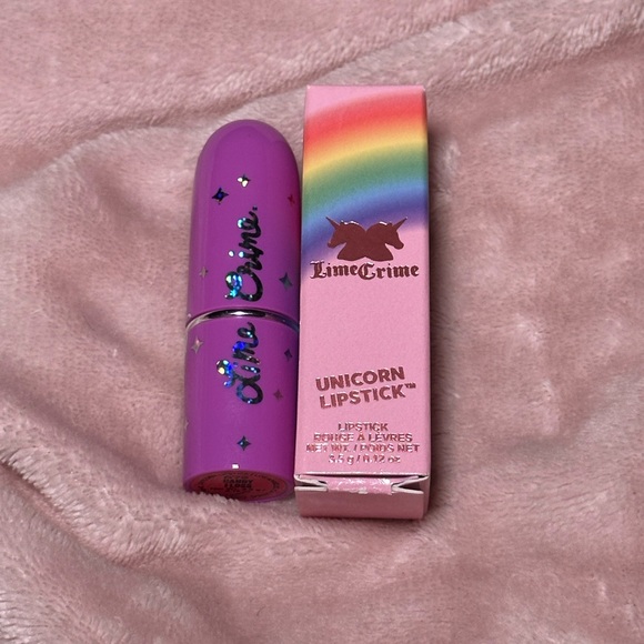 LE Lime Crime 10 Year Anniversary Unicorn Lipstick in ‘Candy Floss’ - Picture 2 of 7